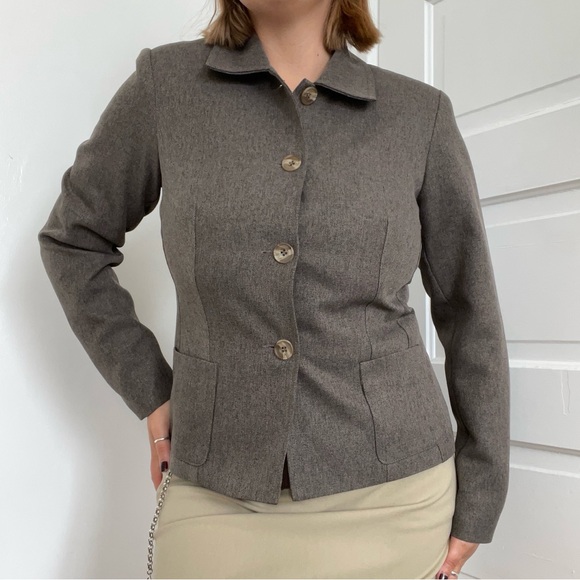 Vintage Wool Blazer Jacket - Picture 6 of 8